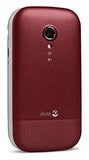 Doro 2404 Clapet Double Sim Rouge / Blanc