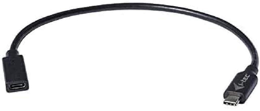 I-TEC USB C Extension Kabel 30cm up to 10Gbps Video transmission up to 4K / 60Hz Supports power supply up to 60 W