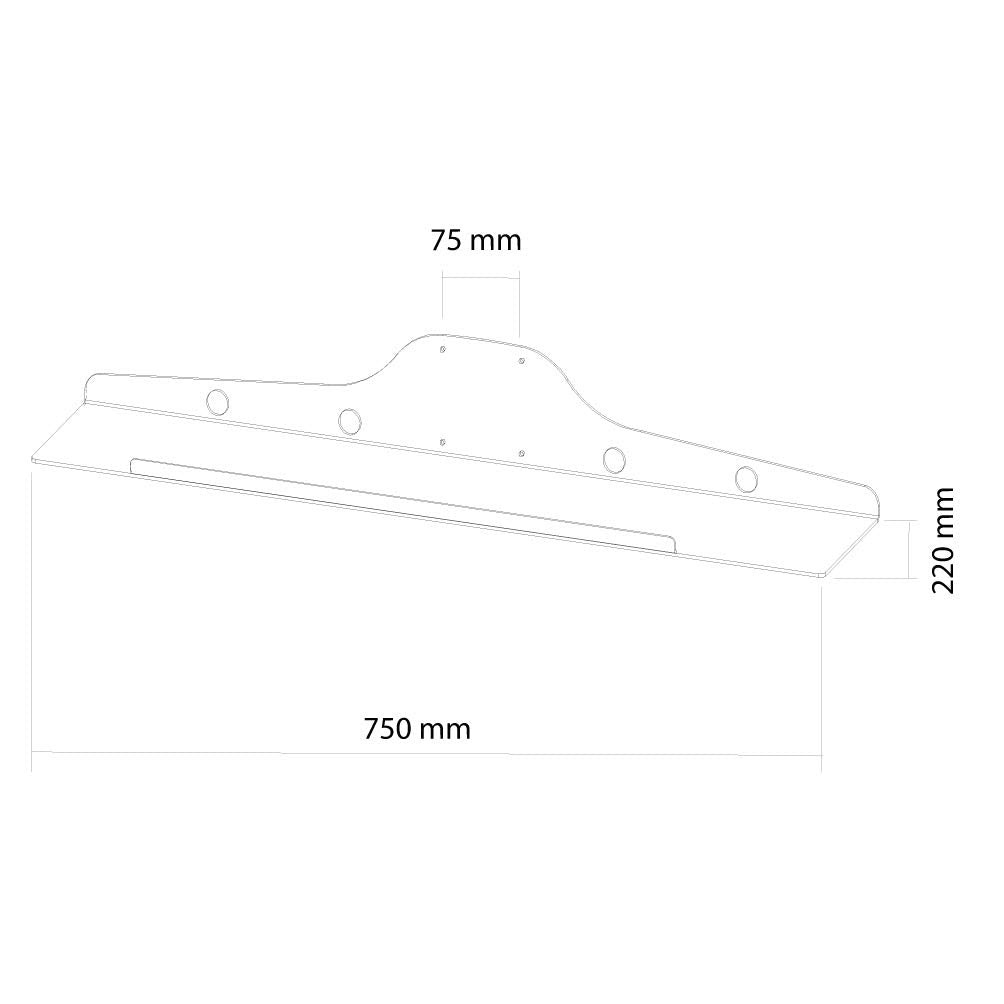 NEOMOUNTS KEYB-V100 Support de clavier/souris - l 75 cm
