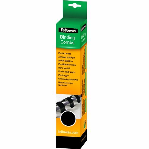 FELLOWES Plastic Comb 16mm White A4 Retail 25PK