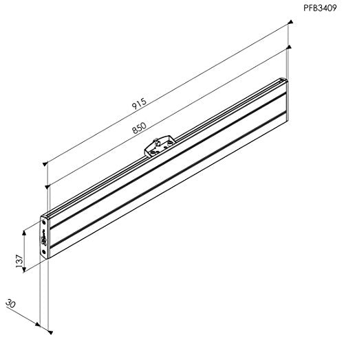 PFB 3409 Silver/Interface Bar 915mm