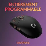LOGITECH G G305 Mouse optical 6 buttons wireless 2.4 GHz USB wireless receiver black