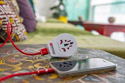 SKROSS WORLD TO EUROPE ADAPTATEUR SECTEUR AVEC CHARGEUR USB