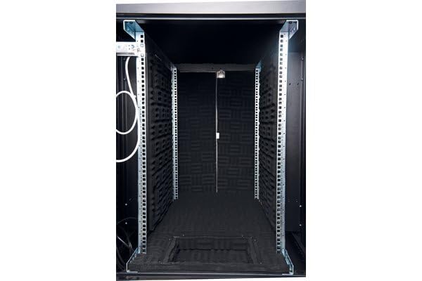 EKIVALAN Baie insonorisée BESP 32U 750 x 1130, noir finition érable