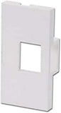 LINDY 4 Face Plate Module for 1 Keystone SnapIn Module for Wall Boxes