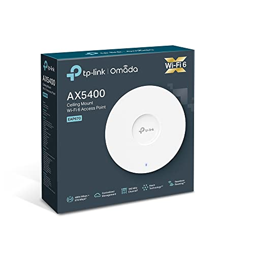 TP-LINK EAP670 Plafonnier SDN WiFi 6 AX5400 2,5Gbps PoE+