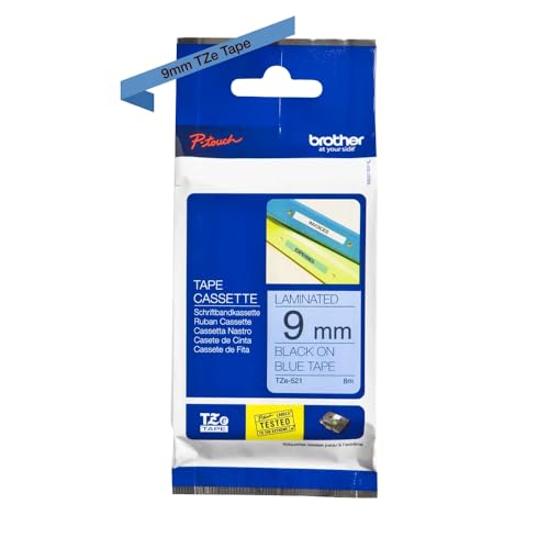 BROTHER P-TOUCH TZE-S151 noir sur clear 24mm extra gluey