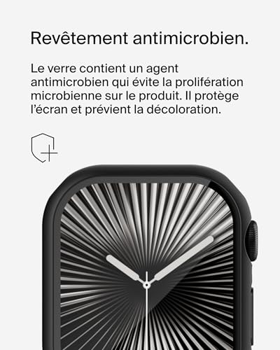 BELKIN TemperedCurve Bumper Screen Protection - Series 10 - BLK 46mm