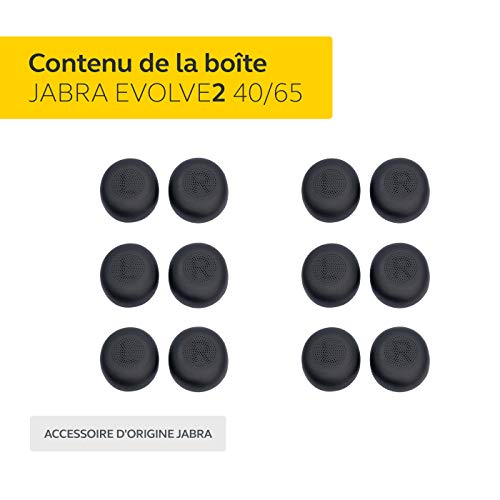 Jabra Ear Cush 6pcs Blck f Evolve2 40/65