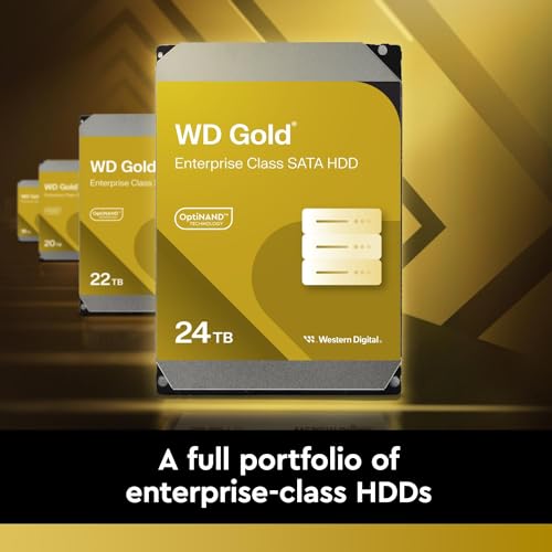 WD Gold 16To HDD 7200rpm 6Gb/s sATA 512Mo cache 3.5p intern RoHS compliant Enterprise Bulk