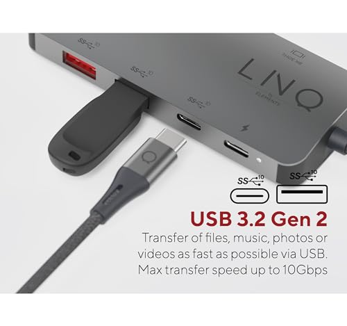 LINQ Hub multiport PD, HDMI 8 en 1