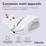 TRUST Souris sans fil OZAA Compact multi-connexion - Blanche