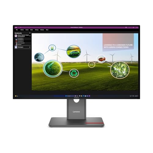 LENOVO ThinkVision P27Q-40 LED Écran 27p 2560x1440 QHD 120Hz IPS 350cd/m2 1500:1 DisplayHDR 10 4ms HDMI DisplayPort DaisyChain