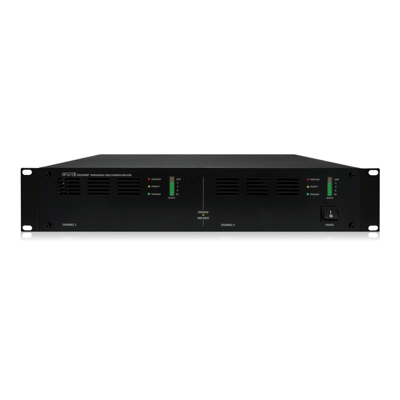 Biamp 2 Channel Bridgeable Constant Voltage Power Amplifier
 (2x 240W/100V)