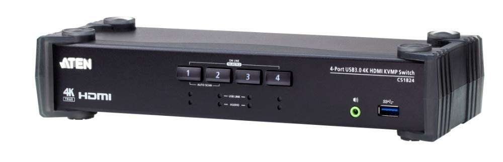 ATEN CS1824-AT-G commutateur écran, clavier et souris Noir