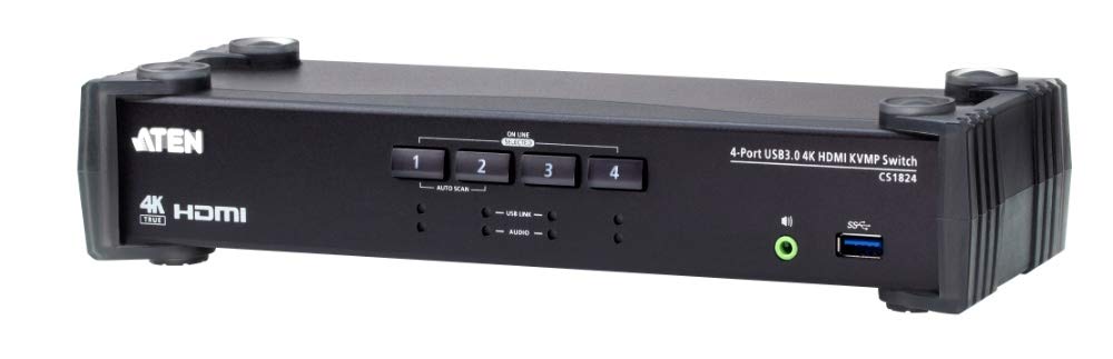 ATEN CS1824 KVM HDMI 4K/USB 3.0 4 Ports + audio