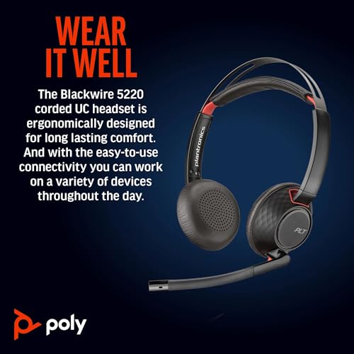 POLY Blackwire C5220 casque MS USB-C/A+Jack - 2 écout.