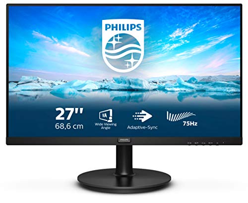 PHILIPS 273V7QJAB 27inch FHD 1920x1080 IPS 250cd 5ms LowBlue Flickerfree DP HDMI VGA Speaker tilt