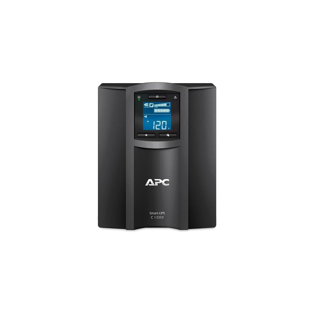 APC Smart-UPS SMC1000IC UPS AC 220/230/240V 600Watt 1000VA USB output connectors 8 Black