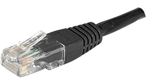 Cordon RJ45 catégorie 6 U/UTP noir - 0,5 m