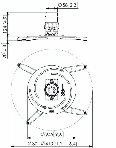 PPC 2500/Ceiling Support Projector-25kg