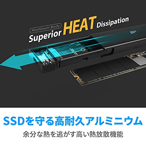SILICON POWER External M.2 NVMe/SATA SSD case PD60 USB 3.2 Type-C