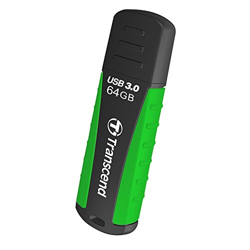 TRANSCEND 64Go Clé USB 3.1 Gen 1 - Antichoc Vert