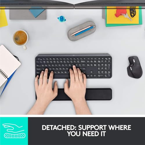 LOGITECH MX Palm Rest Keyboard wrist rest grey