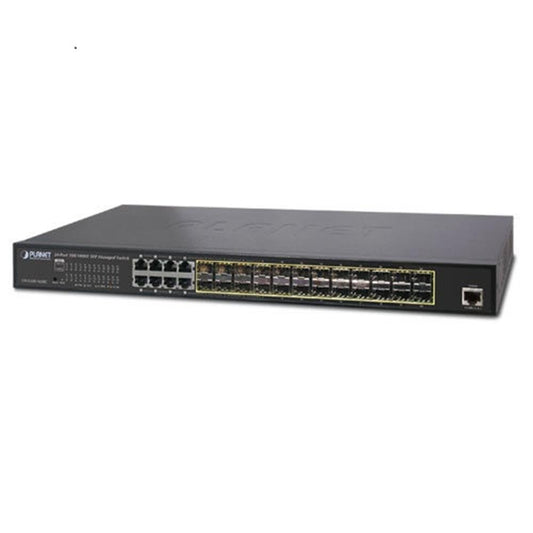 PLANET GS-5220-16S8CR commutateur réseau Géré L2+ Gigabit Ethernet (10/100/1000) 1U Bleu