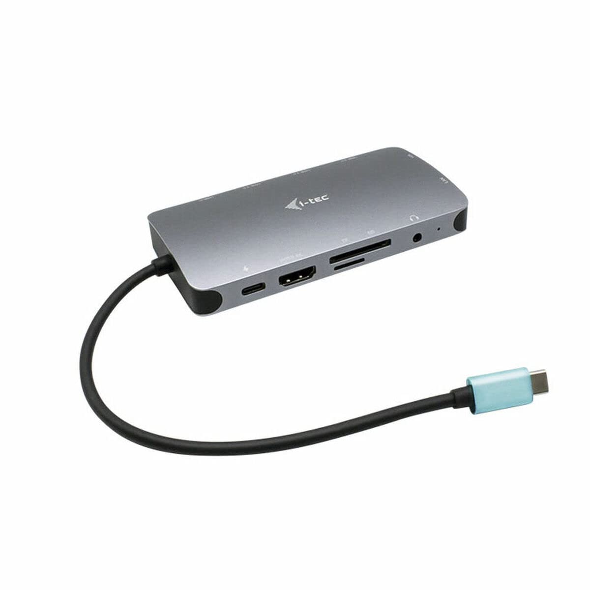 I-TEC USB-C Metal Nano Dock 1xHDMI 1xVGA 1xSD,1xmicroSD Cardreader 1xGLAN 3xUSB 3.1 1xUSB-C Data 1xUSB-C PD Sans Alimentation