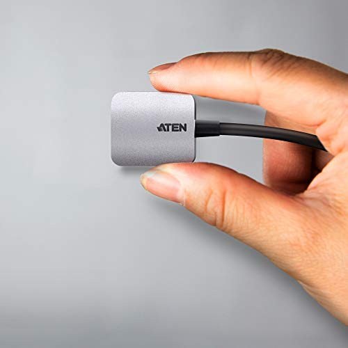 ATEN UC3002A-AT câble vidéo et adaptateur USB Type-C VGA (D-Sub) Noir, Argent