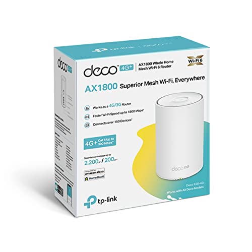 4G+AX1800 Whole Home Mesh Wi-Fi 6 Route