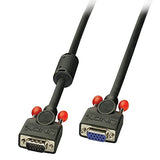 LINDY VGA Cable M/FBlack 0.5m HD15 M/F with screws DDC-able