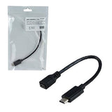 MCL Adaptateur USB 3.1 type C / USB 2.0 micro B femelle - 17cm    (P)