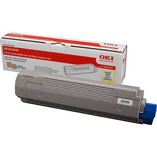 OKI C810, C830 cartouche de toner jaune capacité standard 8.000 pages pack de 1
