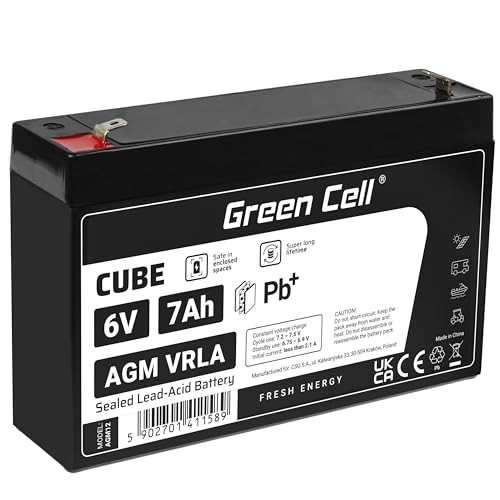 Batterie pour Système d'Alimentation Sans Interruption Green Cell AGM12 7000 mAh 6 V