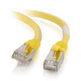 Cordon RJ45 catégorie 6 F/UTP LSOH snagless jaune - 1 m