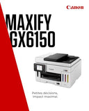 CANON MAXIFY GX6150 MegaTank MFP colour inkjet CISS Legal 216x356mm A4 24ipm Print 350sheets USB Wi-Fi LAN
