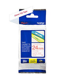 BROTHER P-TOUCH TZE-151 noir sur clear 24mm