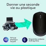 LOGITECH B170 Mouse optical 3 buttons wireless 2.4 GHz USB wireless receiver black