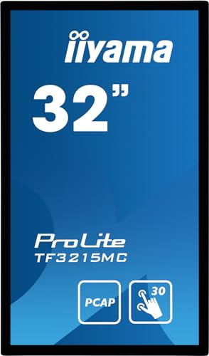 iiyama ProLite TF3215MC-B2 écran plat de PC 81,3 cm (32") 1920 x 1080 pixels Full HD LED Écran tactile Kiosque Noir