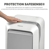 FELLOWES DESTRUCTEUR MICROSHRED LX211 BLANC COUPE MIRCROPARTICULES 230V EU/UK