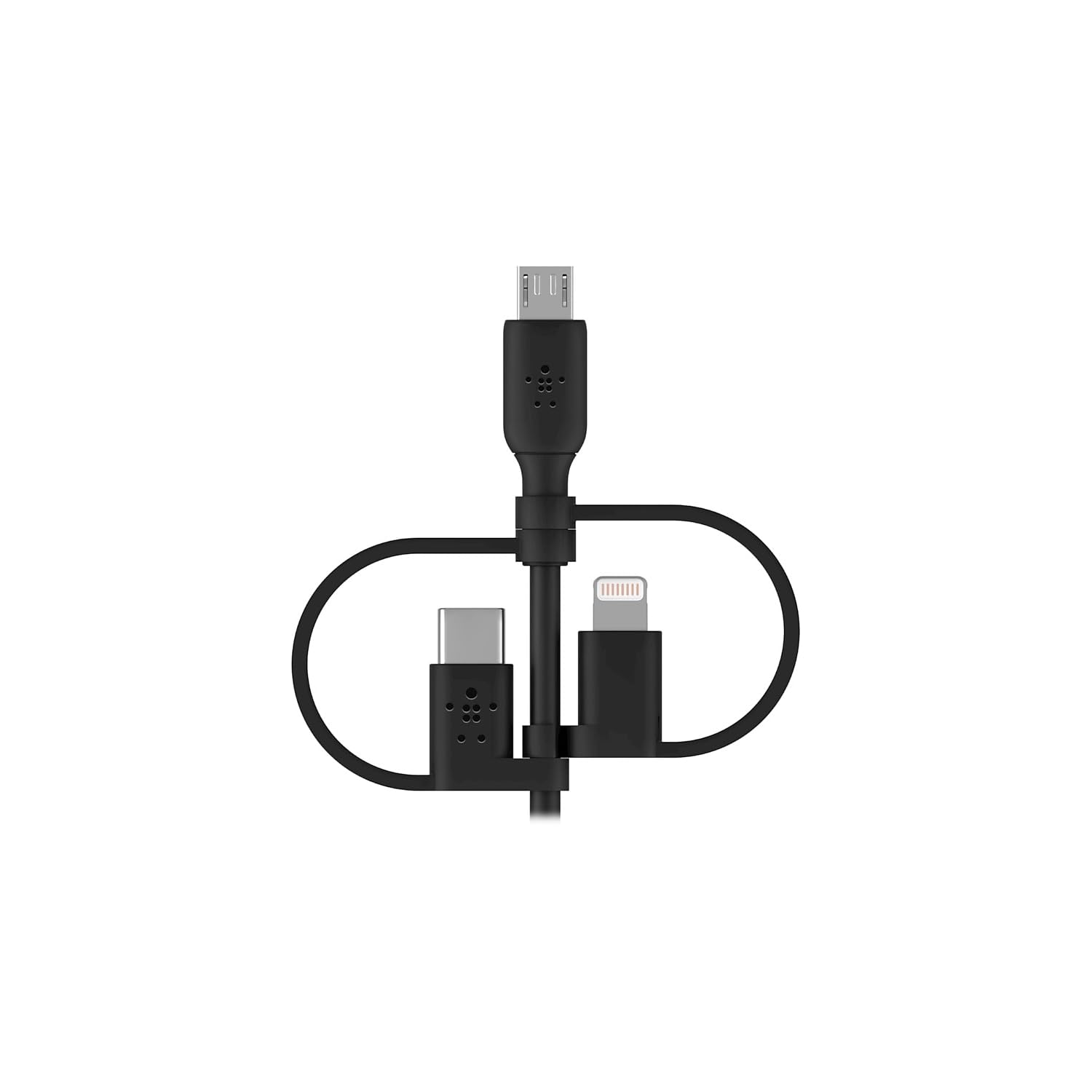 BELKIN Cable USB-A vers USB-C Lightning et MicroUSB