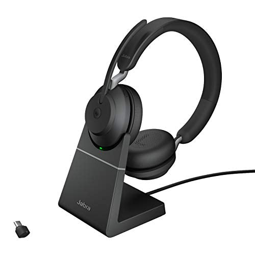 Jabra Evolve2 65, MS Stereo Casque Sans fil Arceau Bureau/Centre d'appels USB Type-A Bluetooth Noir