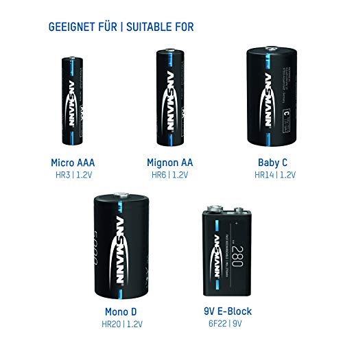 ANSMANN Chargeur de piles Powerline 5 Pro secteur et voiture