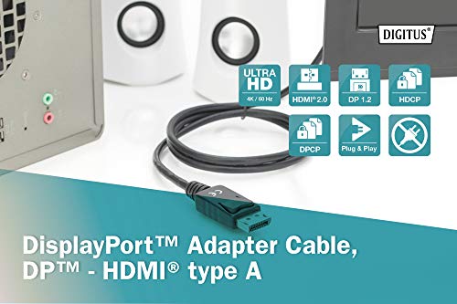 Digitus AK-340303-020-S câble vidéo et adaptateur 2 m HDMI Type A (Standard) Noir