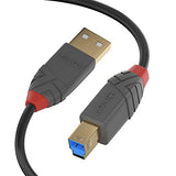 LINDY Câble USB 3.0 Type A vers B Anthra Line 0.5m