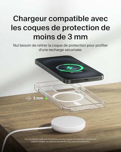 BELKIN BOOST CHARGE Qi2 15w Magnetic Pad White