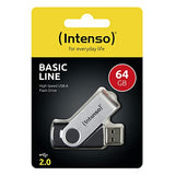 INTENSO Clé USB 2.0 Basic Line - 64 Go