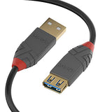 LINDY 2m USB 3.0 Type A extension cable A male / female Anthra Line
